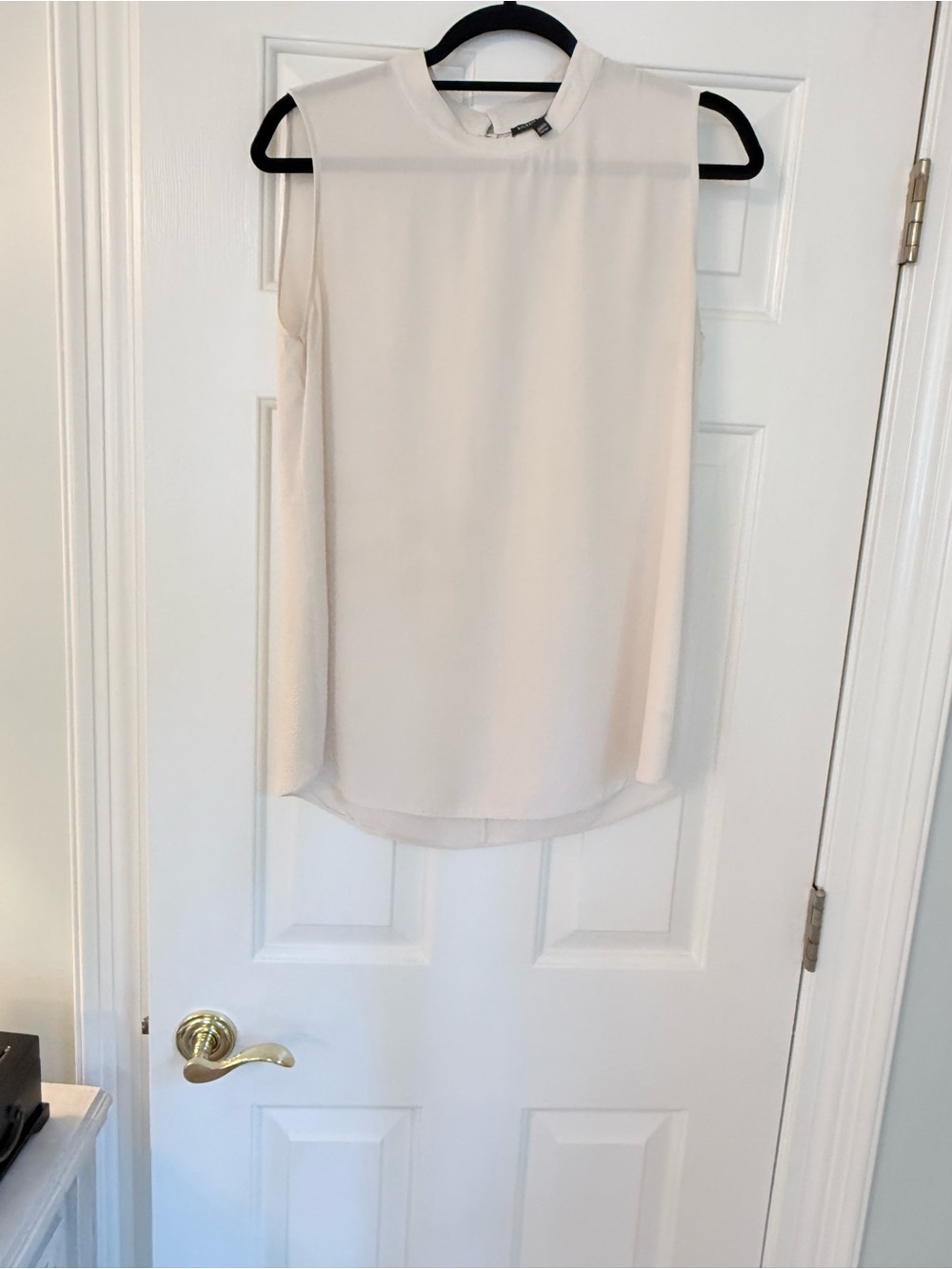 Eileen Fisher Light Cream Sleeveless Blouse